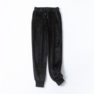 Pantaloni sport casual dama cu catifea in mai multe culori