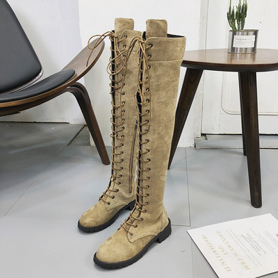 Ghete de dama moderne cu sireturi in patru culori