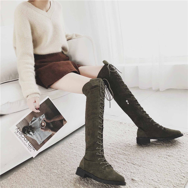 Ghete de dama moderne cu sireturi in patru culori