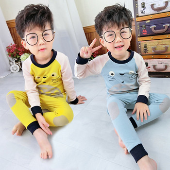 Детска пижама за момчета в два цвята - жълт и син