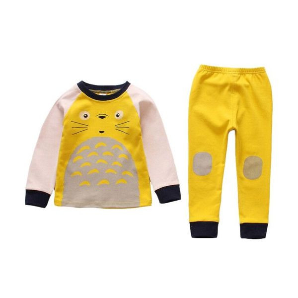 Pijamale copii pentru baieti in doua culori - galben si albastru