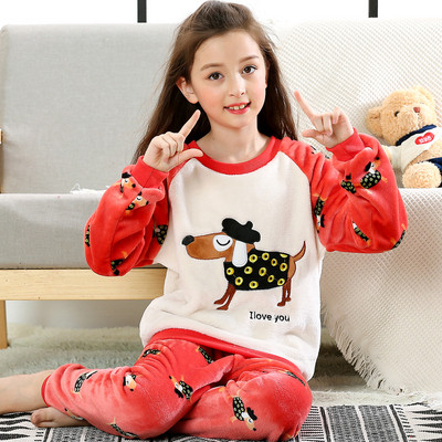 Pijamale copii fetite cu aplicatii