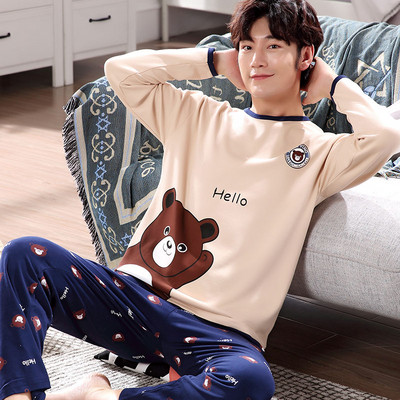 Мъжка пижама в няколко модела с щампа