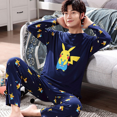 Мъжка пижама в няколко модела с щампа