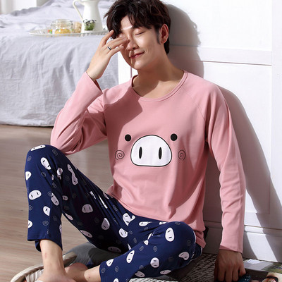 Мъжка пижама в няколко модела с щампа