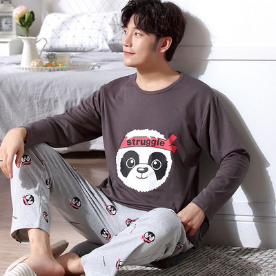 Мъжка пижама в няколко модела с щампа