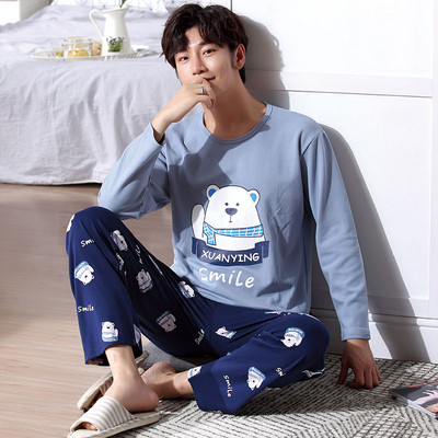 Мъжка пижама в няколко модела с щампа