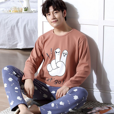 Мъжка пижама в няколко модела с щампа