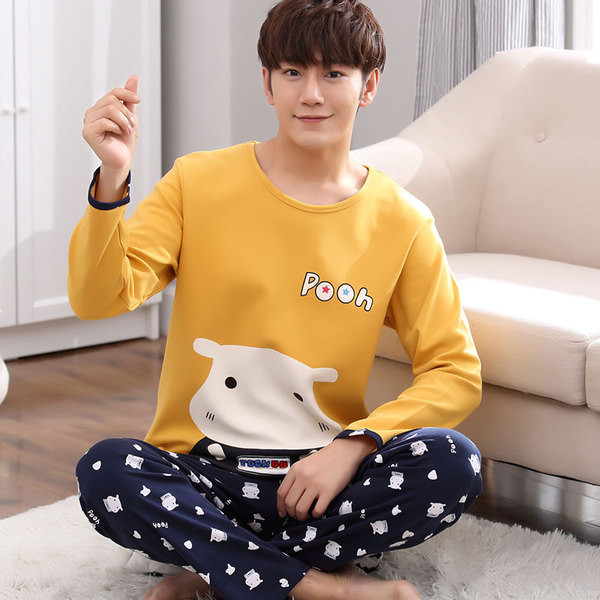 Мъжка пижама в няколко модела с щампа