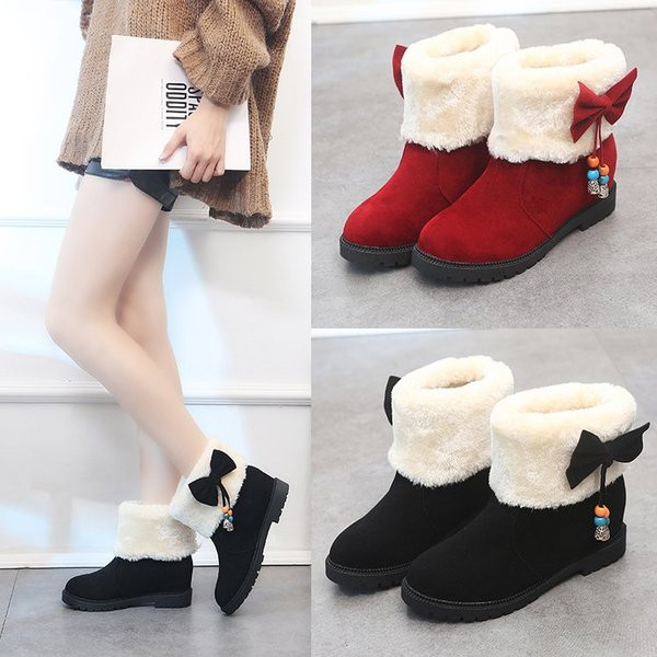 Cizme de dama elegante cu panglica in doua culori