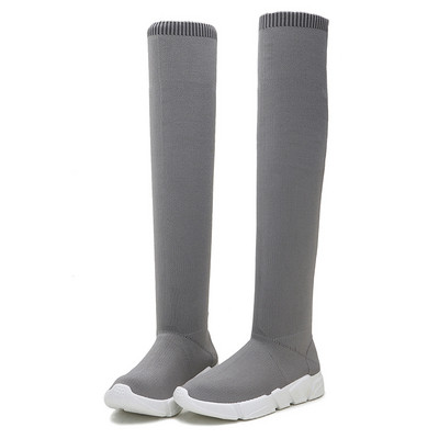 Ghete de dama moderne din stofa in trei culori