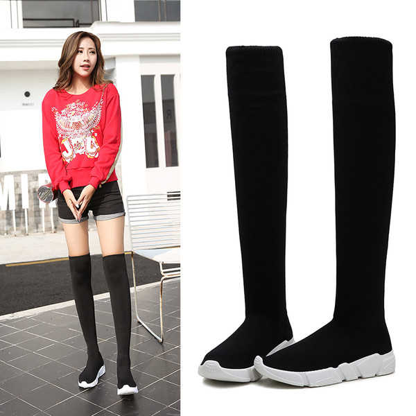 Ghete de dama moderne din stofa in trei culori