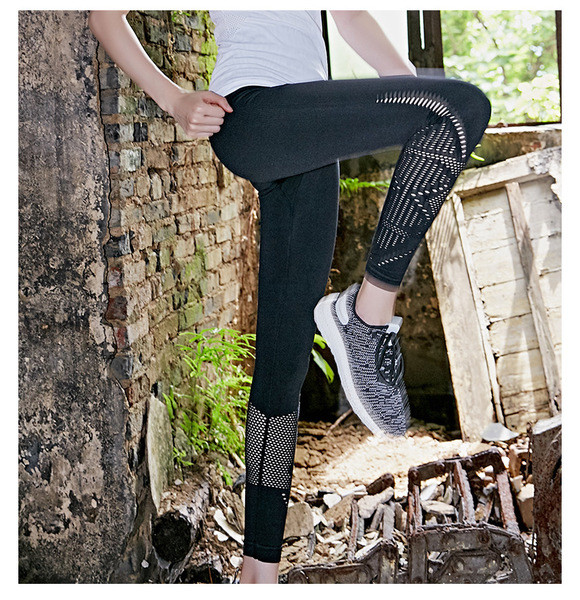 Μοντέρνο γυναικείο αθλητικό κολάν  με ψηλή μέση σε διάφορα χρώματα