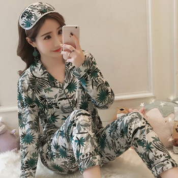 Модерна дамска пижама с V-образно деколте в няколко модела