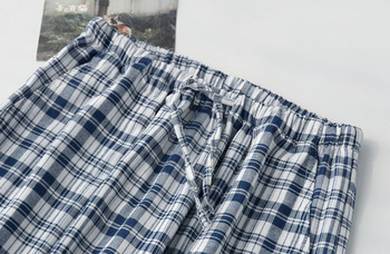 Мъжка пижама карирано долнище в два цвята