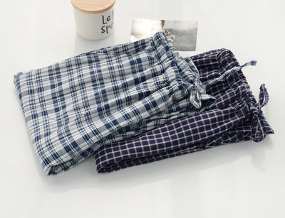 Men`s plaid pajamas in two colors
