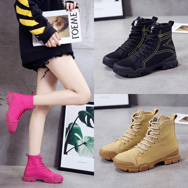 Ghete de dama moderne cu talpa aspra in trei culori