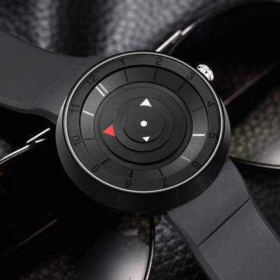 Ανδρικό ρολόι σε τρία χρώματα  με λουράκι από καουτσούκ