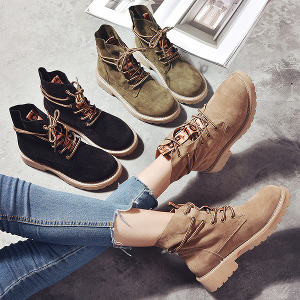 Cizme casual dama cu talpa groasa in trei culori