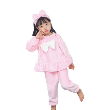 Παιδικές πιτζάμες για κορίτσια με μαλακό κάλυμμα σε δύο χρώματα
