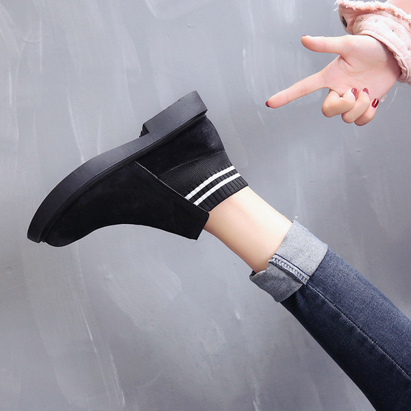 Cizme casual dama in doua culori