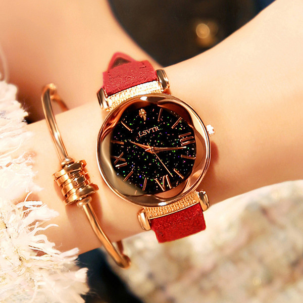 Ceas modern de dama cu forma rotunda in mai multe culori