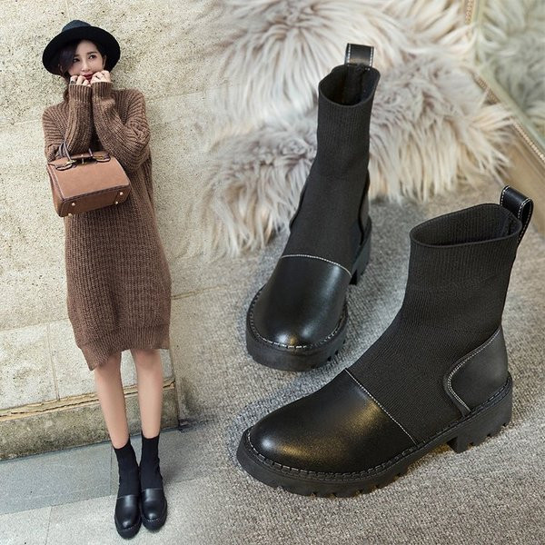 Cizme casual dama cu talpa aspra in doua modele