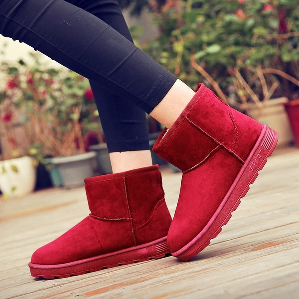 Cizme din piele intoarsa cu talpa in relief in diferite culori