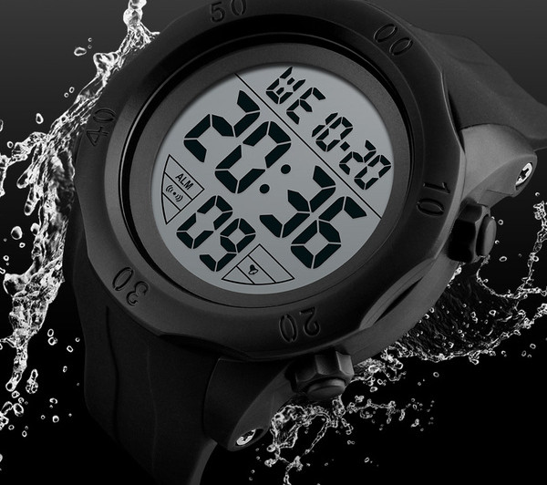 Ανδρικό ρολόι με λουράκι από καουτσούκ για άντρες σε δύο χρώματα