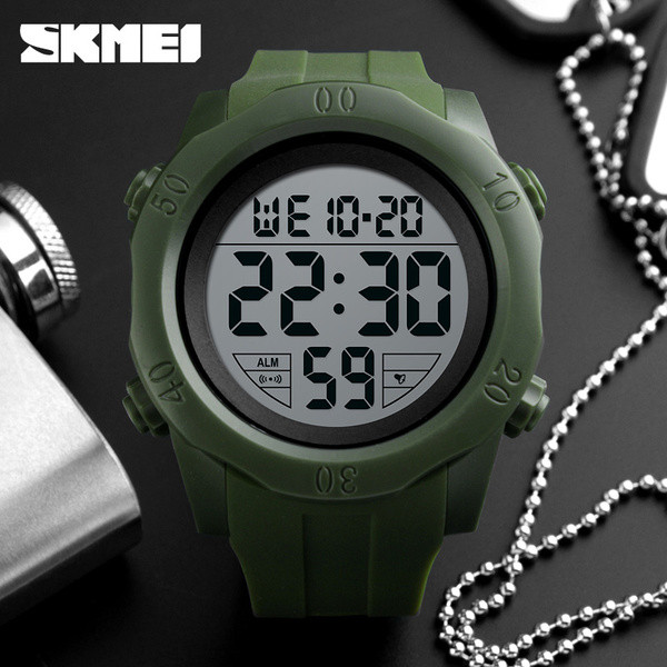 Ανδρικό ρολόι με λουράκι από καουτσούκ για άντρες σε δύο χρώματα