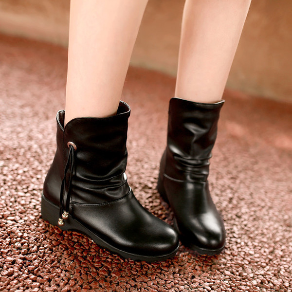 Cizme casual dama din piele in trei culori