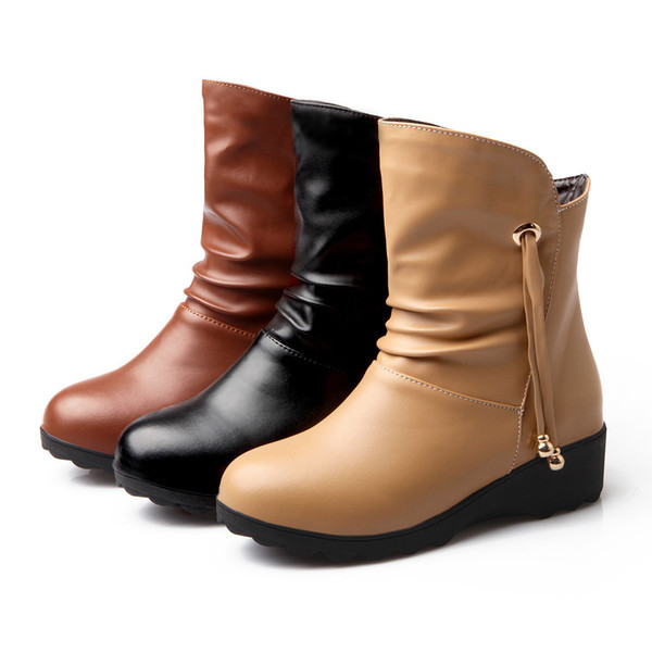Cizme casual dama din piele in trei culori