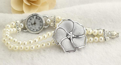 Ceas de dama modern cu perle in cinci culori