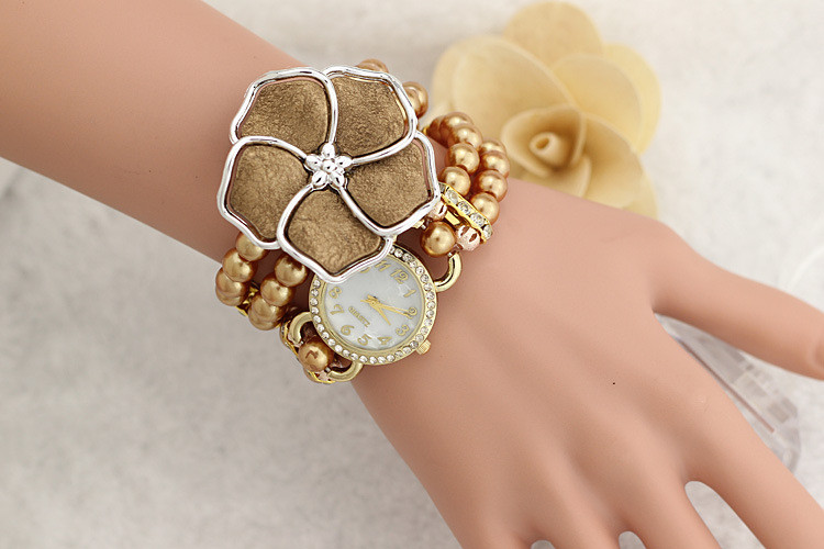 Ceas de dama modern cu perle in cinci culori