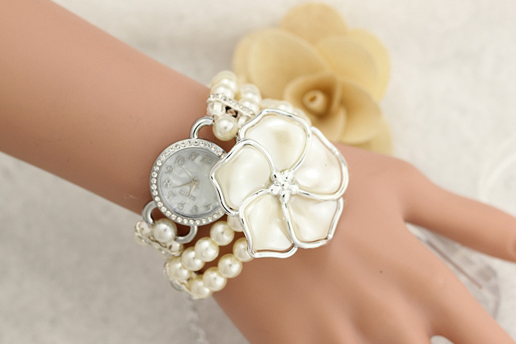 Ceas de dama modern cu perle in cinci culori