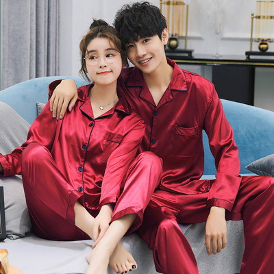 Men`s and women`s pajamas in several colors