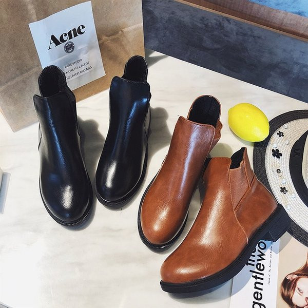 Cizme casual dama din piele ecologica in doua culori