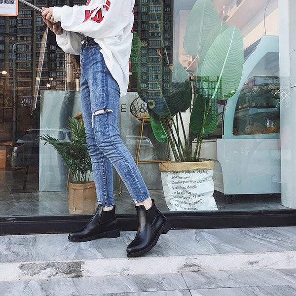 Cizme casual dama din piele ecologica in doua culori