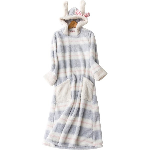 Γυναικείο νυχτικό με κουκούλα και τσέπες σε διάφορα μοντέλα