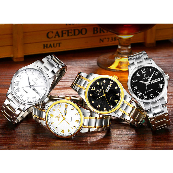 Ceas de bărbați modern în mai multe culori - două modele