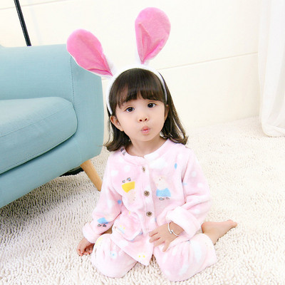 Pijamale copii pentru fete in roz si albastru