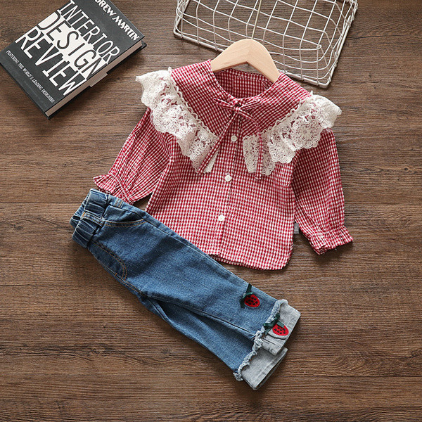 Set de copii elegant pentru fete în două părți