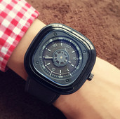 Ανδρικό μοντέρνο ρολόι σε τρία χρώματα - μαύρο ,πράσινο, γκρι χρώμα