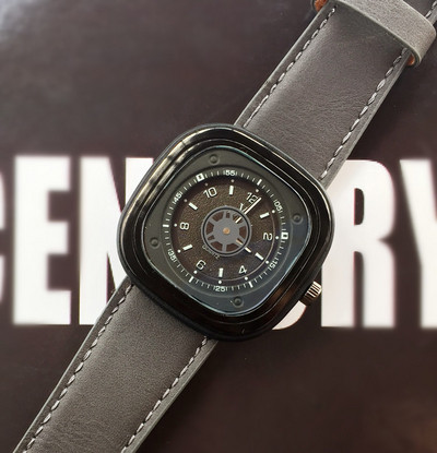 Ανδρικό μοντέρνο ρολόι σε τρία χρώματα - μαύρο ,πράσινο, γκρι χρώμα