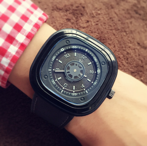 Ανδρικό μοντέρνο ρολόι σε τρία χρώματα - μαύρο ,πράσινο, γκρι χρώμα