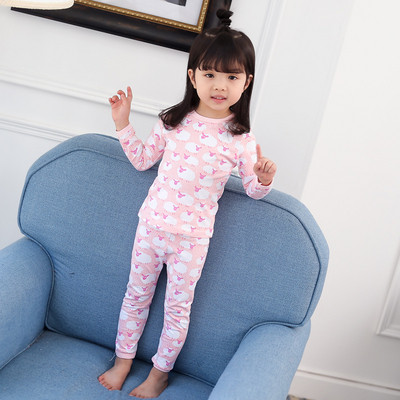 Παιδική πιτζάμα για κορίτσια με δίχρωμες εφαρμογές