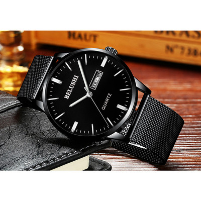 Ceas modern pentru barbati cu curea metalica in mai multe culori