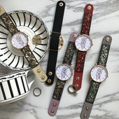 Ceas de dama cu pietre si aplicatie in mai multe culori