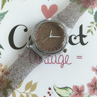 Γυναικείο ρολόι με μπροκάρ σε διάφορα χρώματα