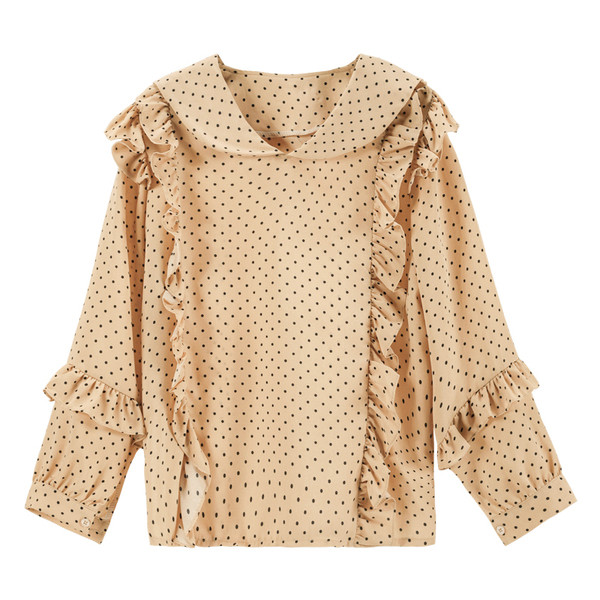 Μοντέρνο γυναικείο πουκάμισο με μακριά μανίκια